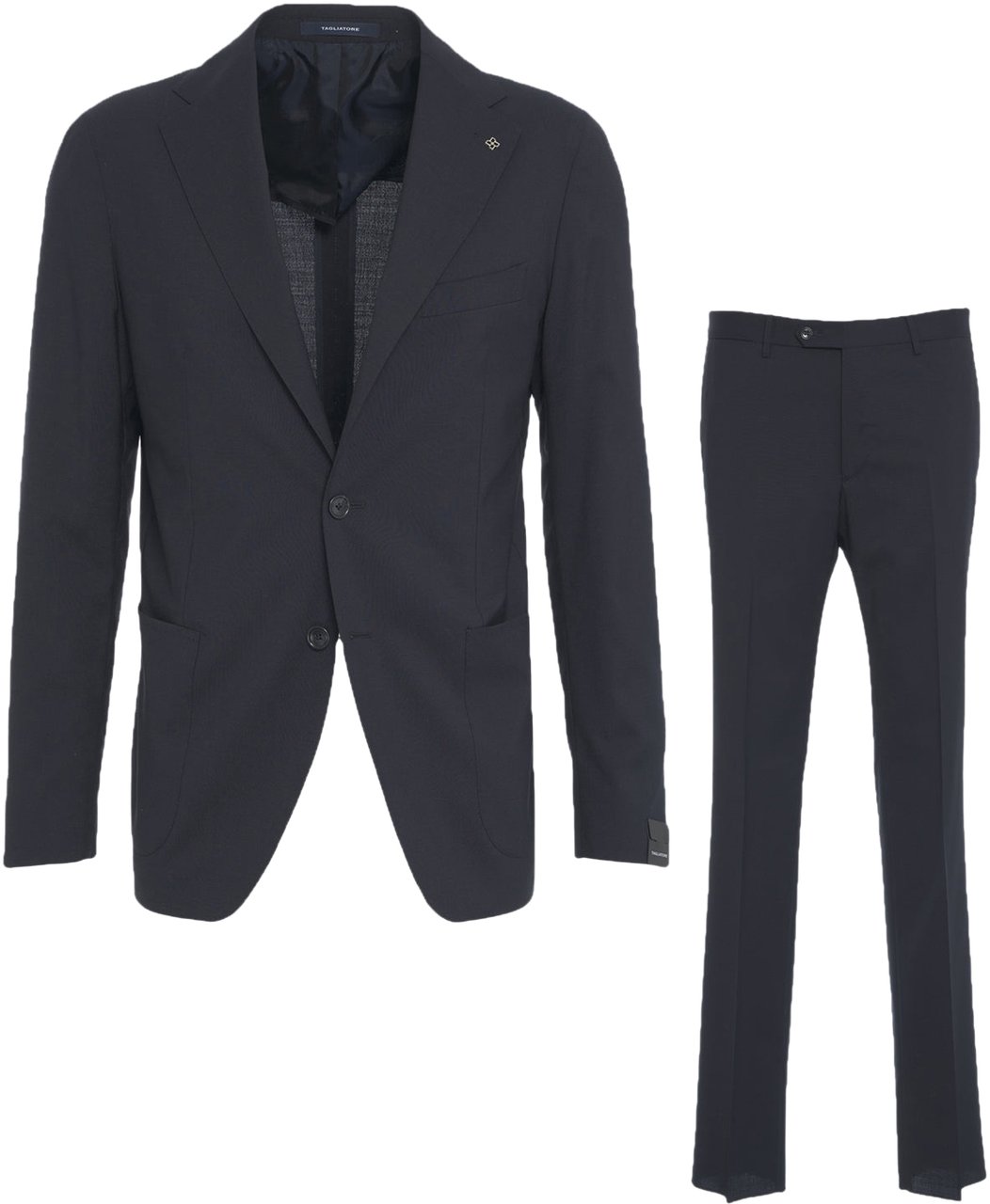 Tagliatore Virgin wool suit Blauw