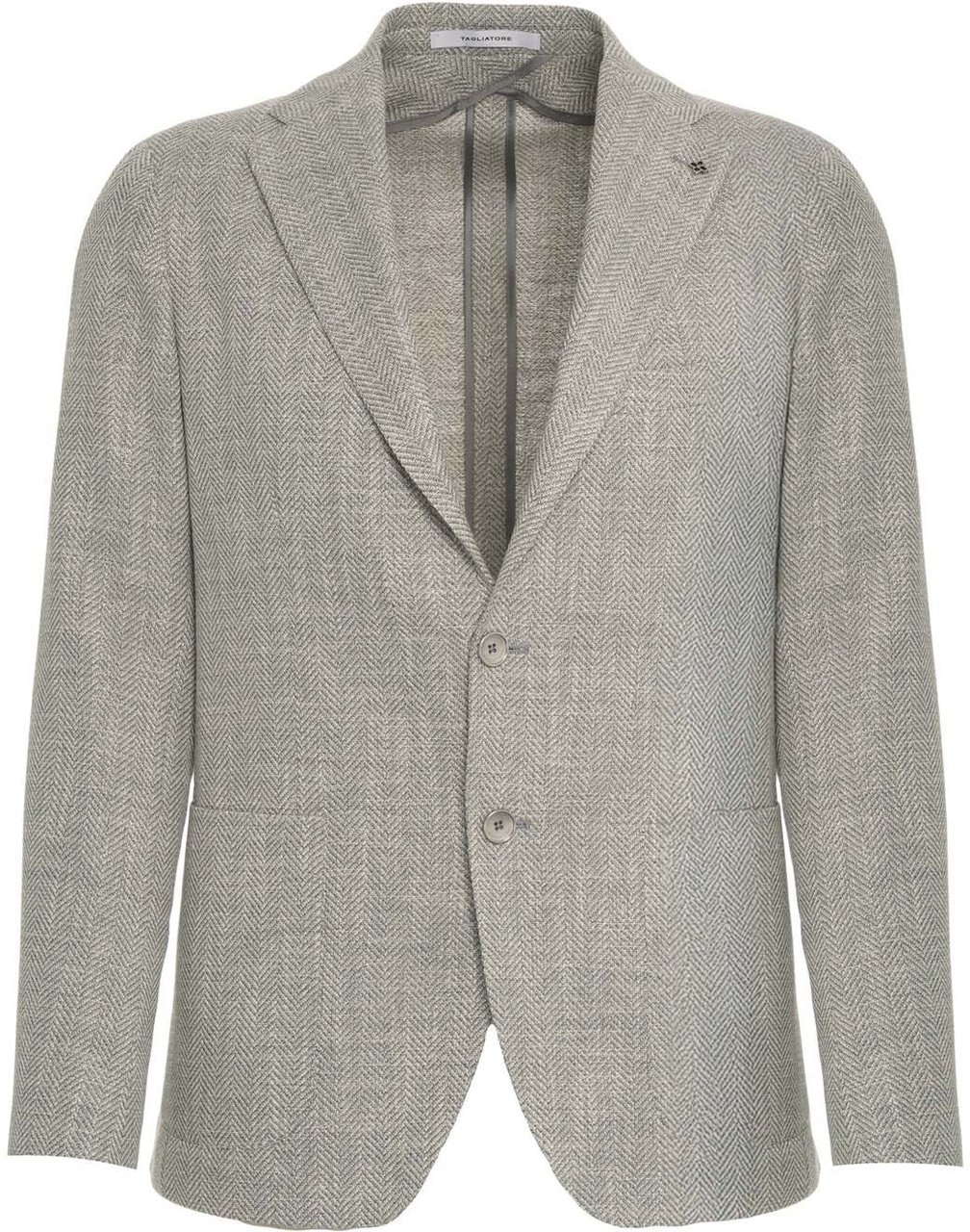 Tagliatore Blazer with herringbone pattern Groen