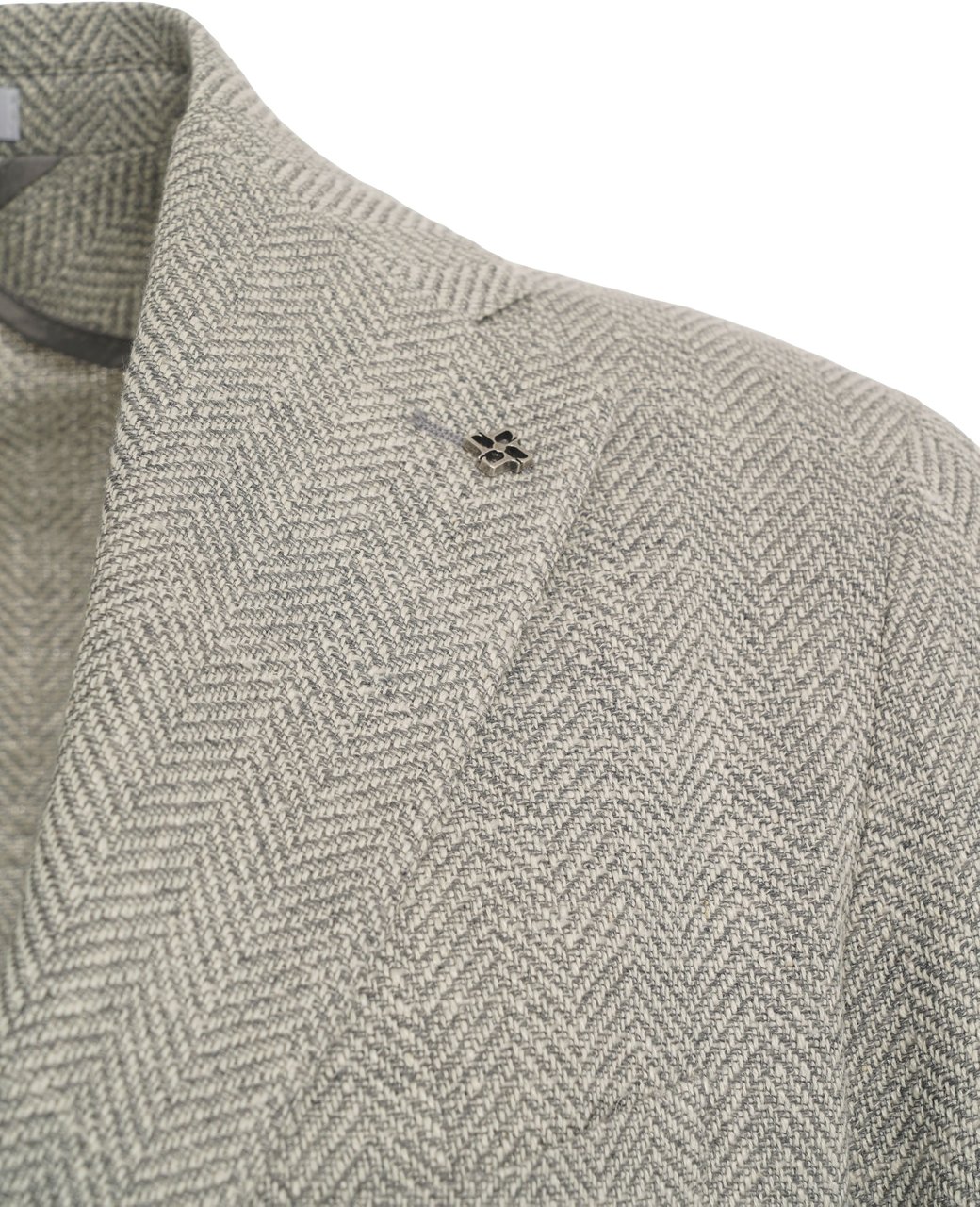 Tagliatore Blazer with herringbone pattern Groen