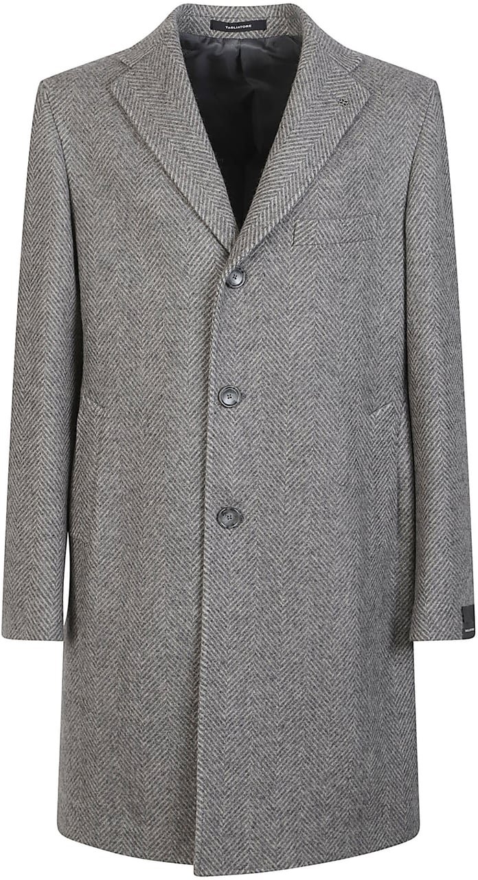 Tagliatore Bruce Medium Coat Grey Grijs