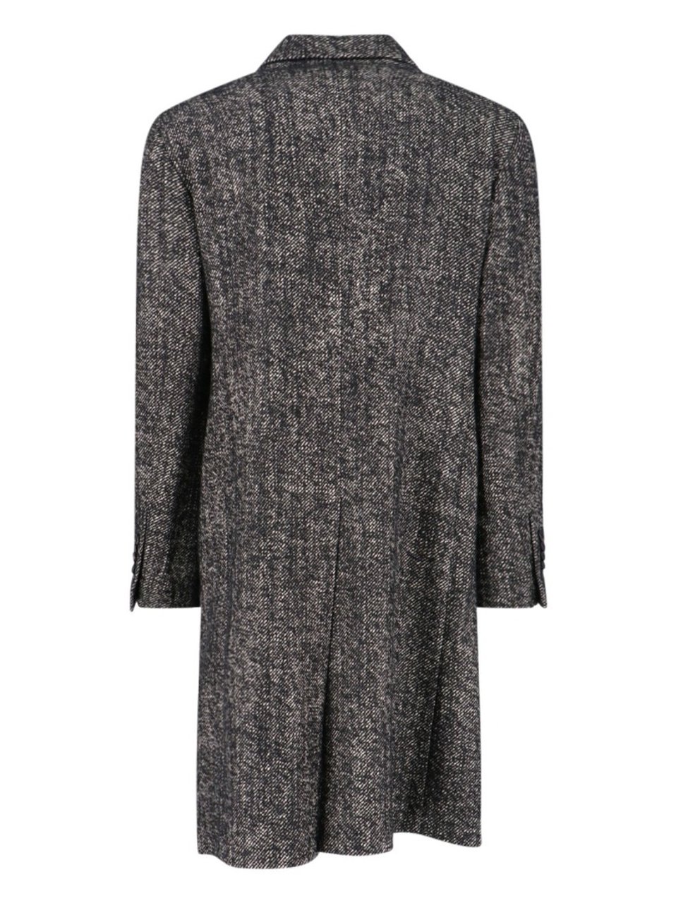 Tagliatore "Pino Lerario" Double-Breasted Coat Black Zwart