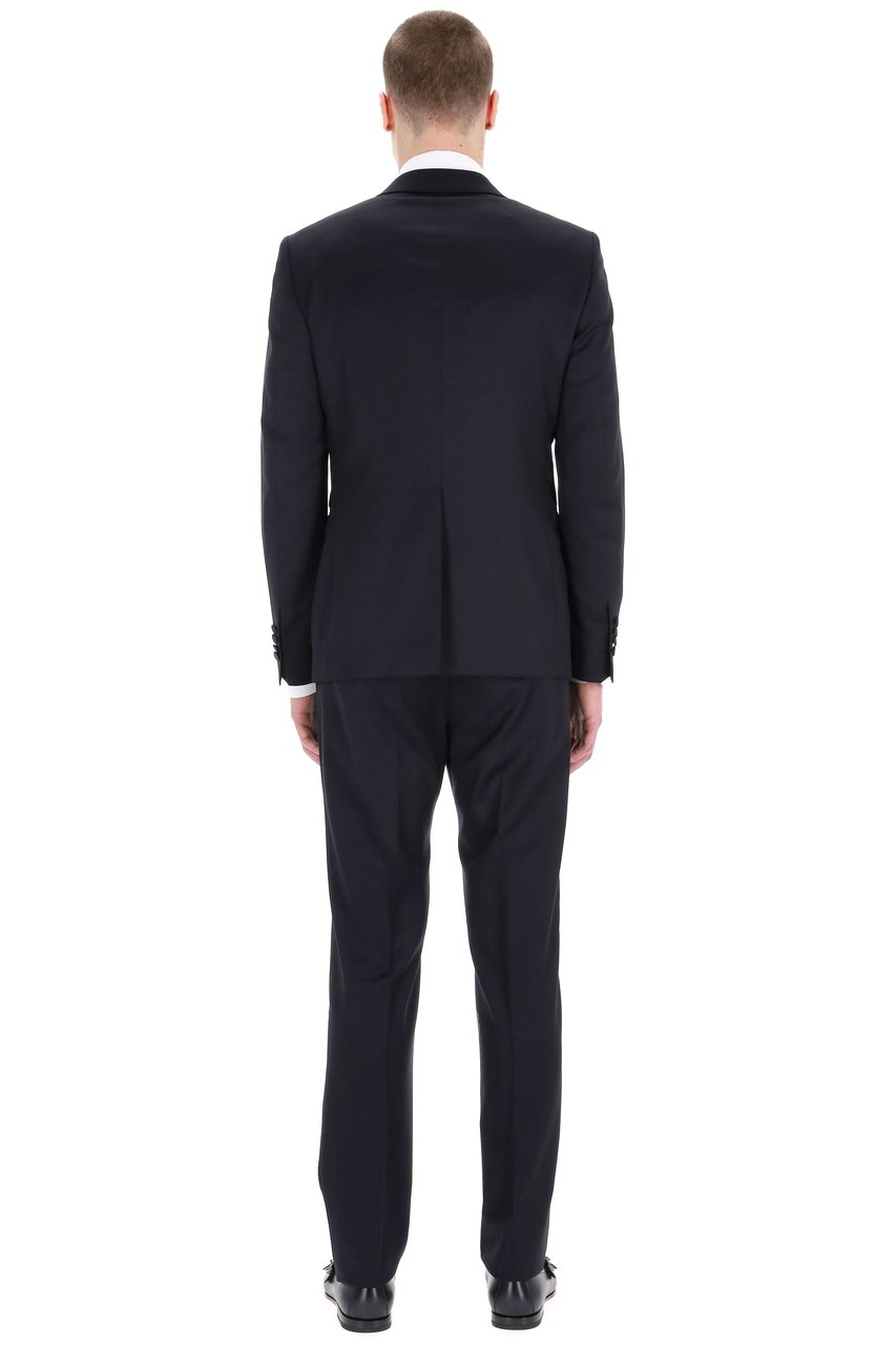 Tagliatore Bruce Super 110’S Wool Smoking Jacket Zwart