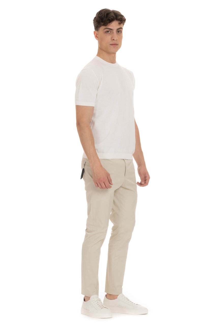 Tagliatore Cotton Knit T-Shirt Neutraal
