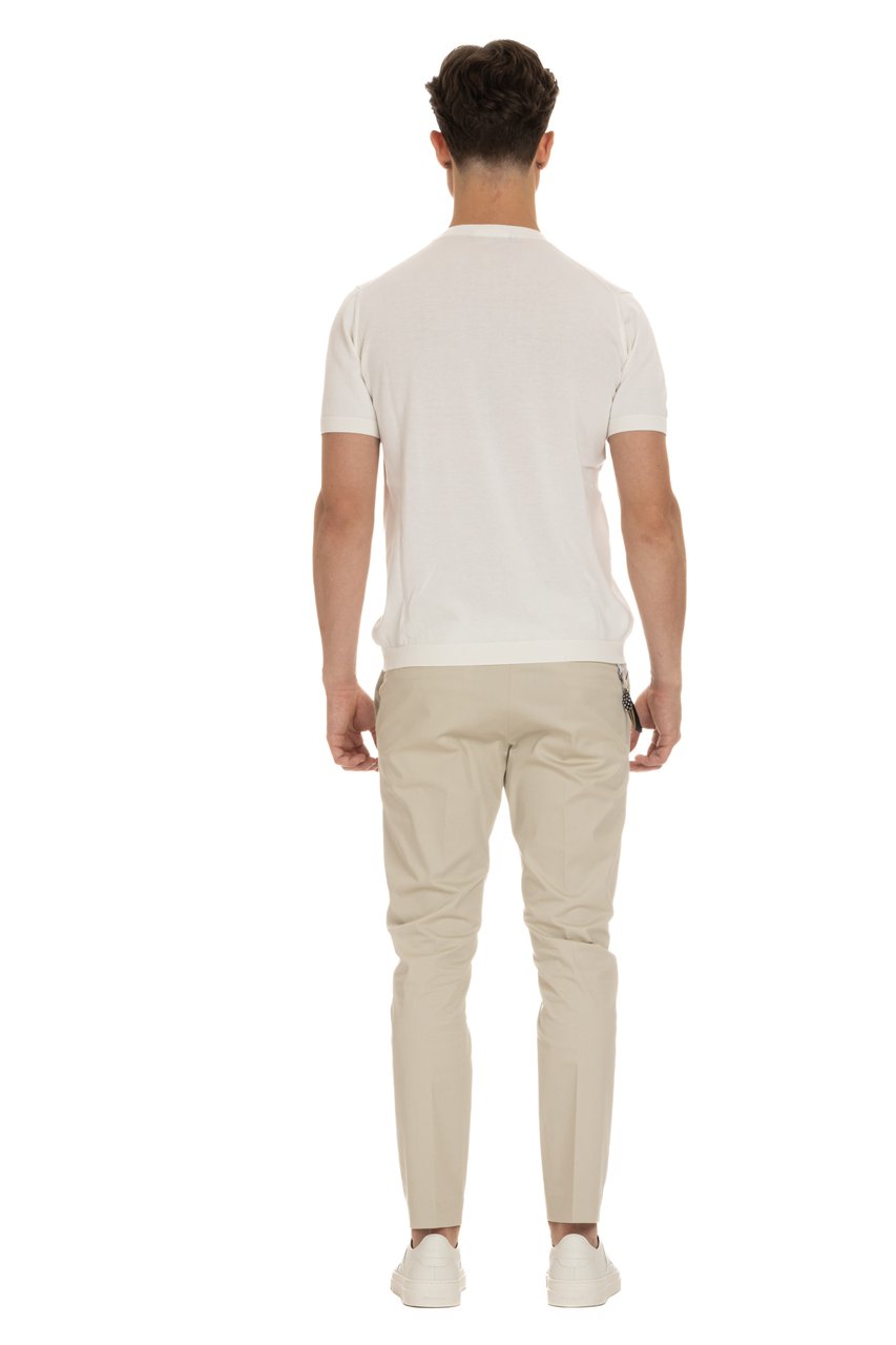 Tagliatore Cotton Knit T-Shirt Neutraal