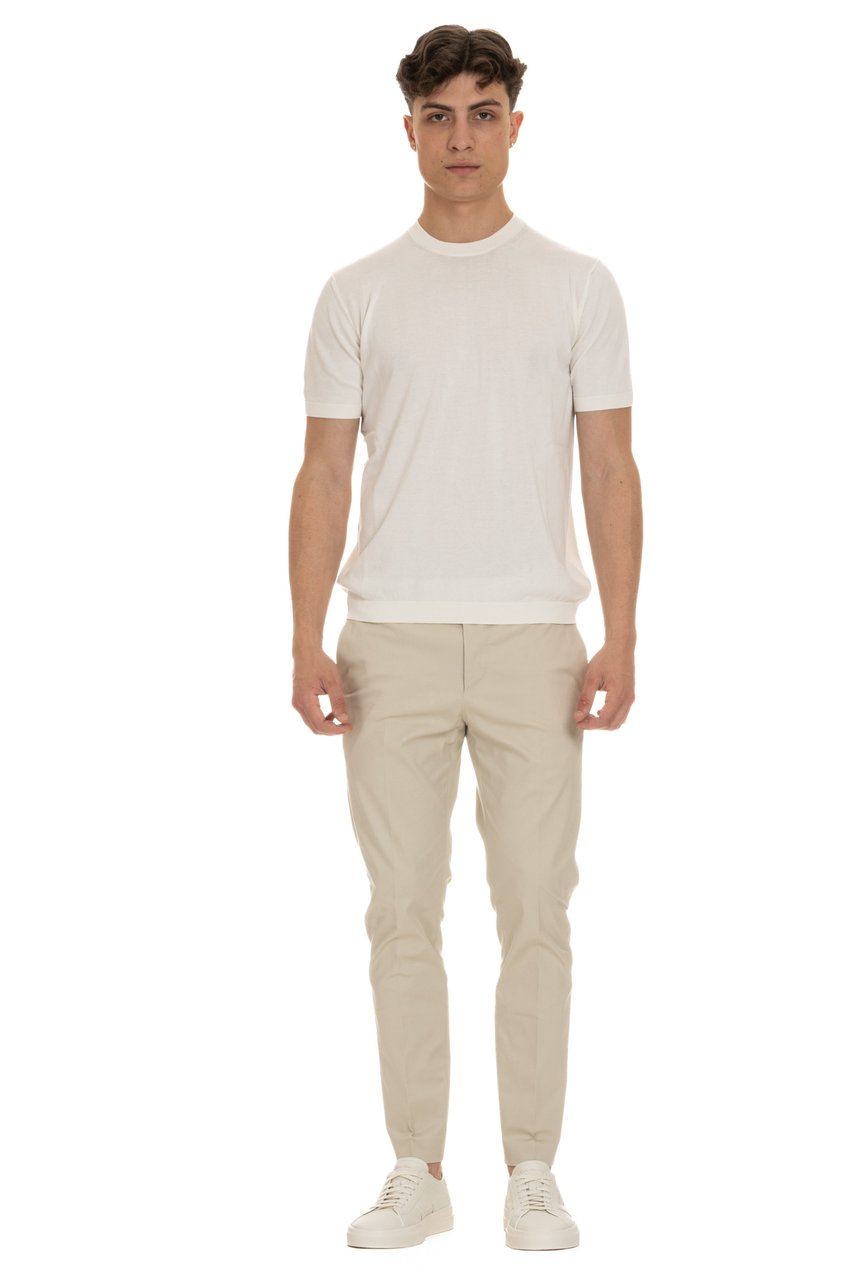 Tagliatore Cotton Knit T-Shirt Neutraal