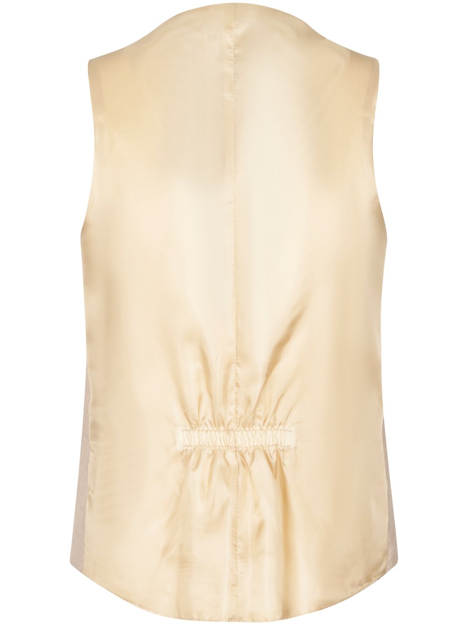 Tagliatore Sleeveless Tailored Vest with Ornate Metallic Buttons Neutraal