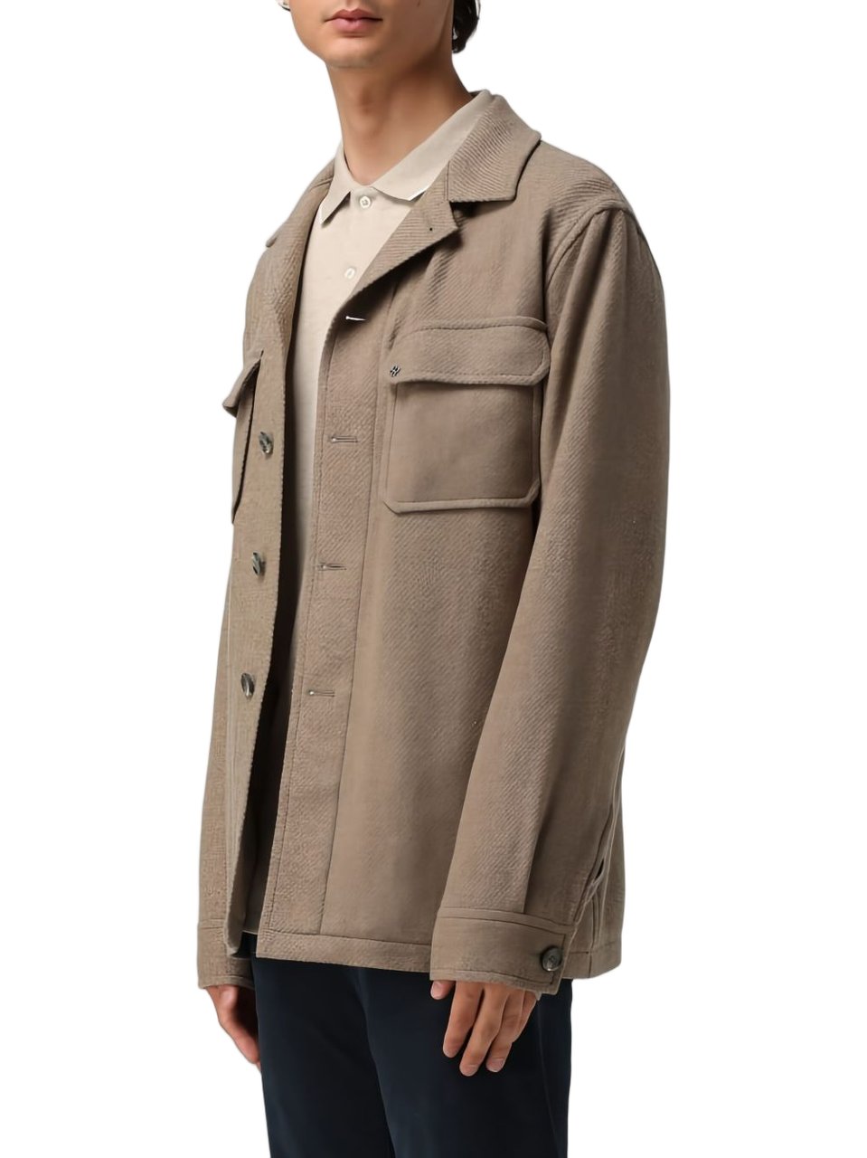 Tagliatore Tempesta Jacket With Pockets Bruin