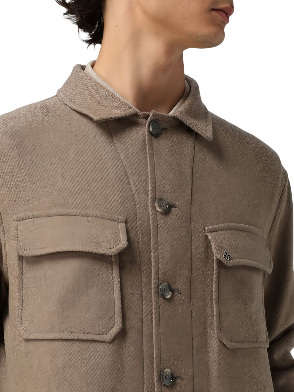 Tagliatore Tempesta Jacket With Pockets Bruin