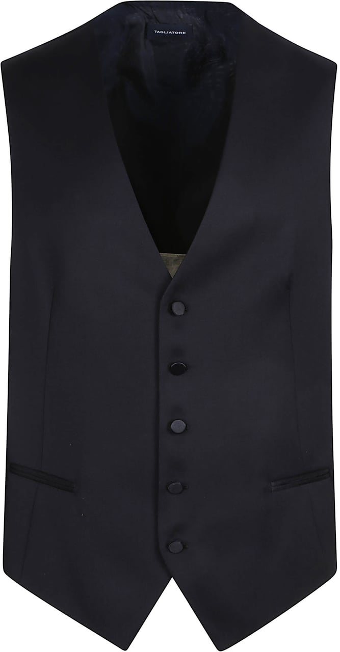 Tagliatore Gilet Blue Blauw