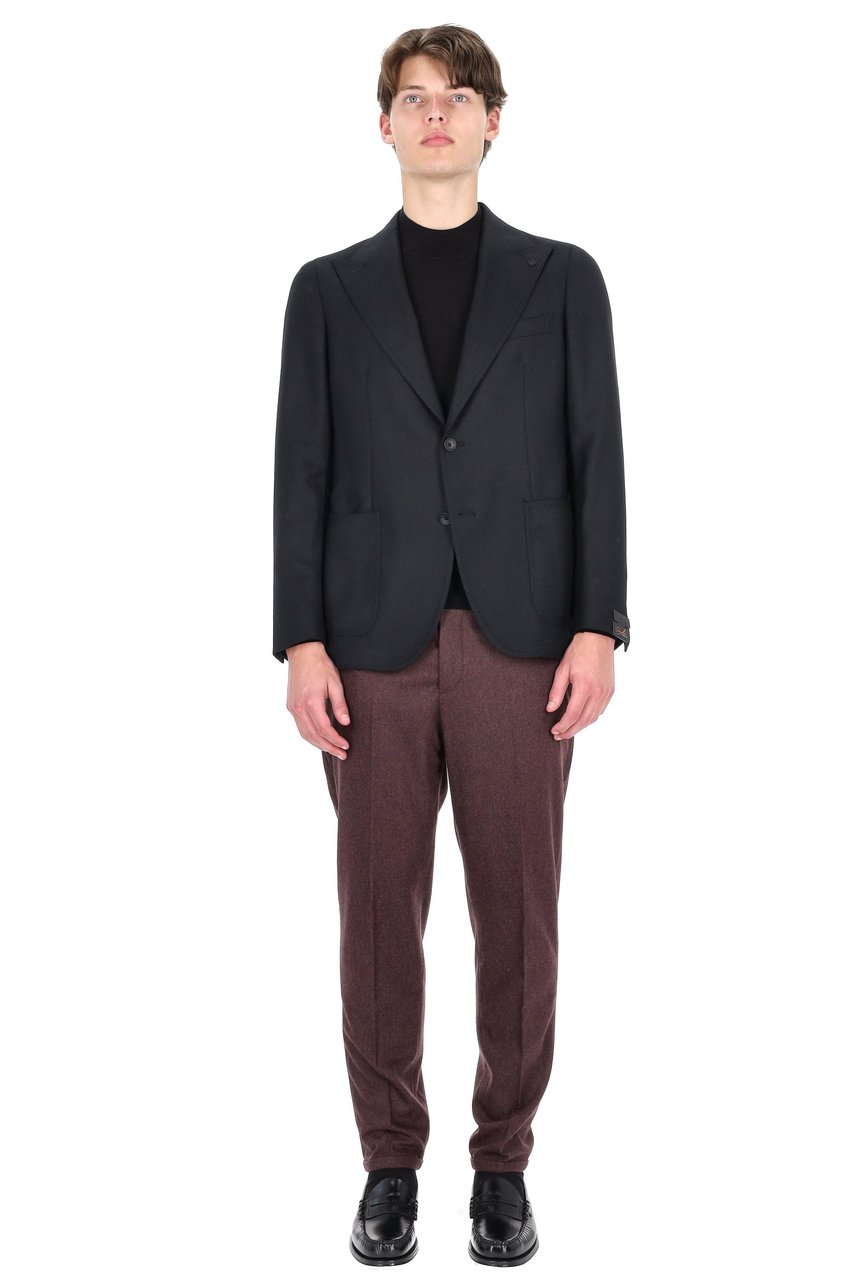 Tagliatore Pino Lerario 110’S Wool Jacket Zwart