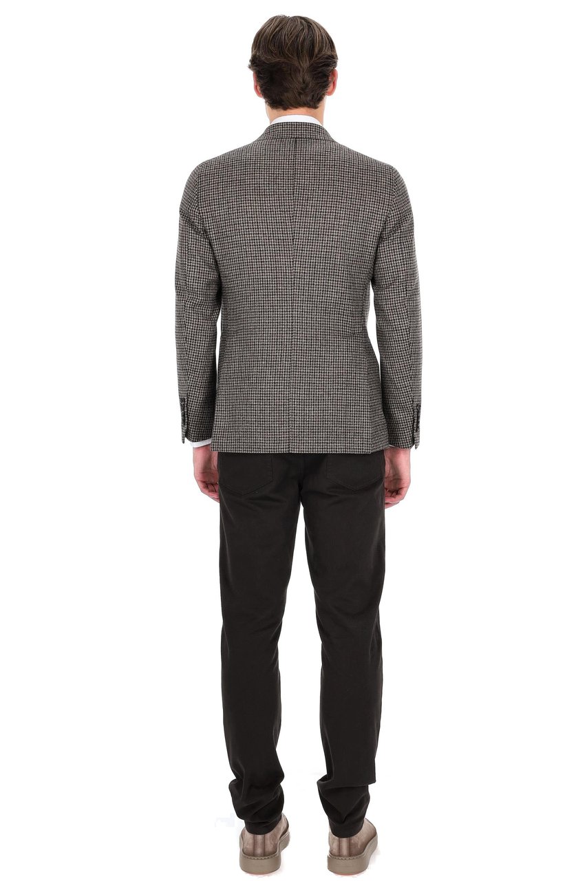 Tagliatore Pino Lerario 110’S Wool Double-Breasted Jacket Grijs