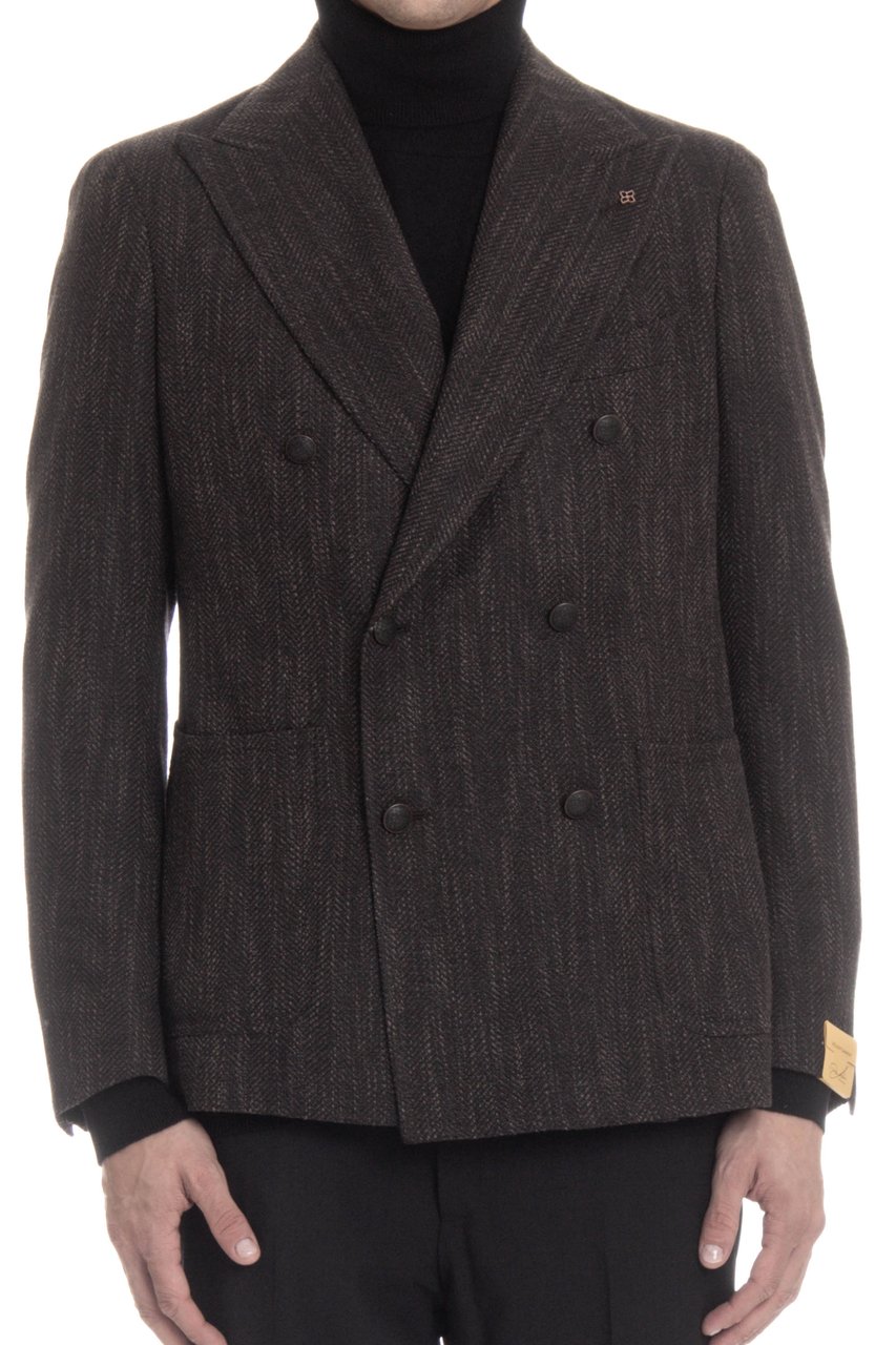 Tagliatore Double-Breasted Jacket Line Pino Lerario Zwart