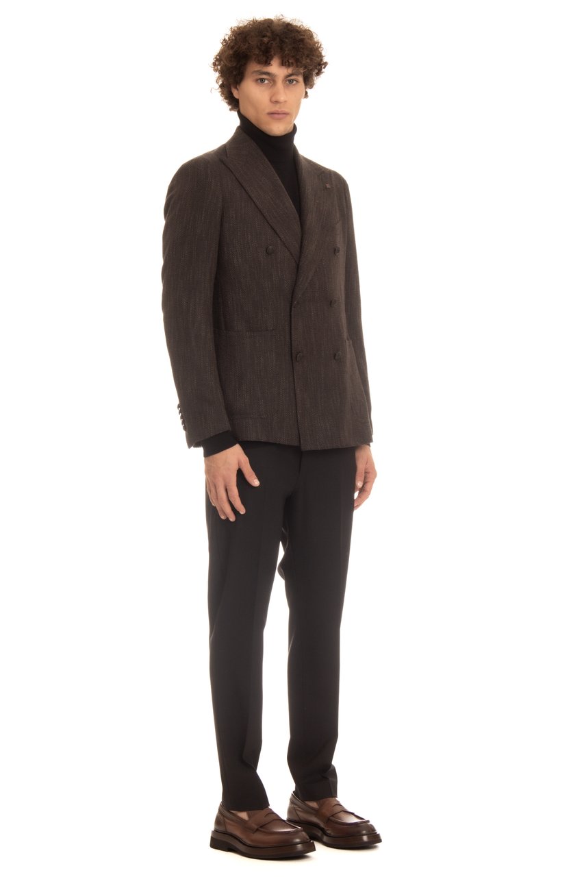 Tagliatore Double-Breasted Jacket Line Pino Lerario Zwart