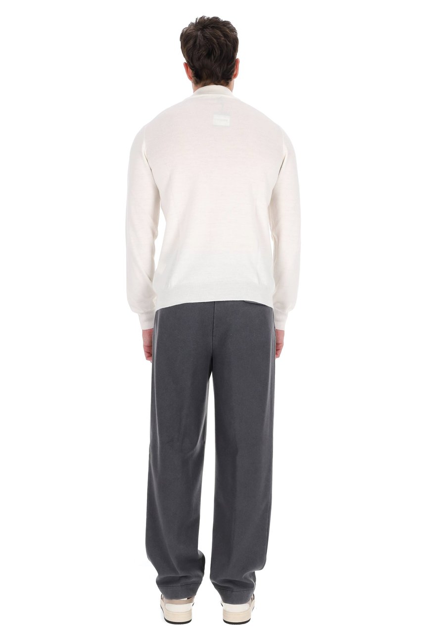 Tagliatore Lionel Extra-Fine Merino Wool Turtleneck Sweater Wit