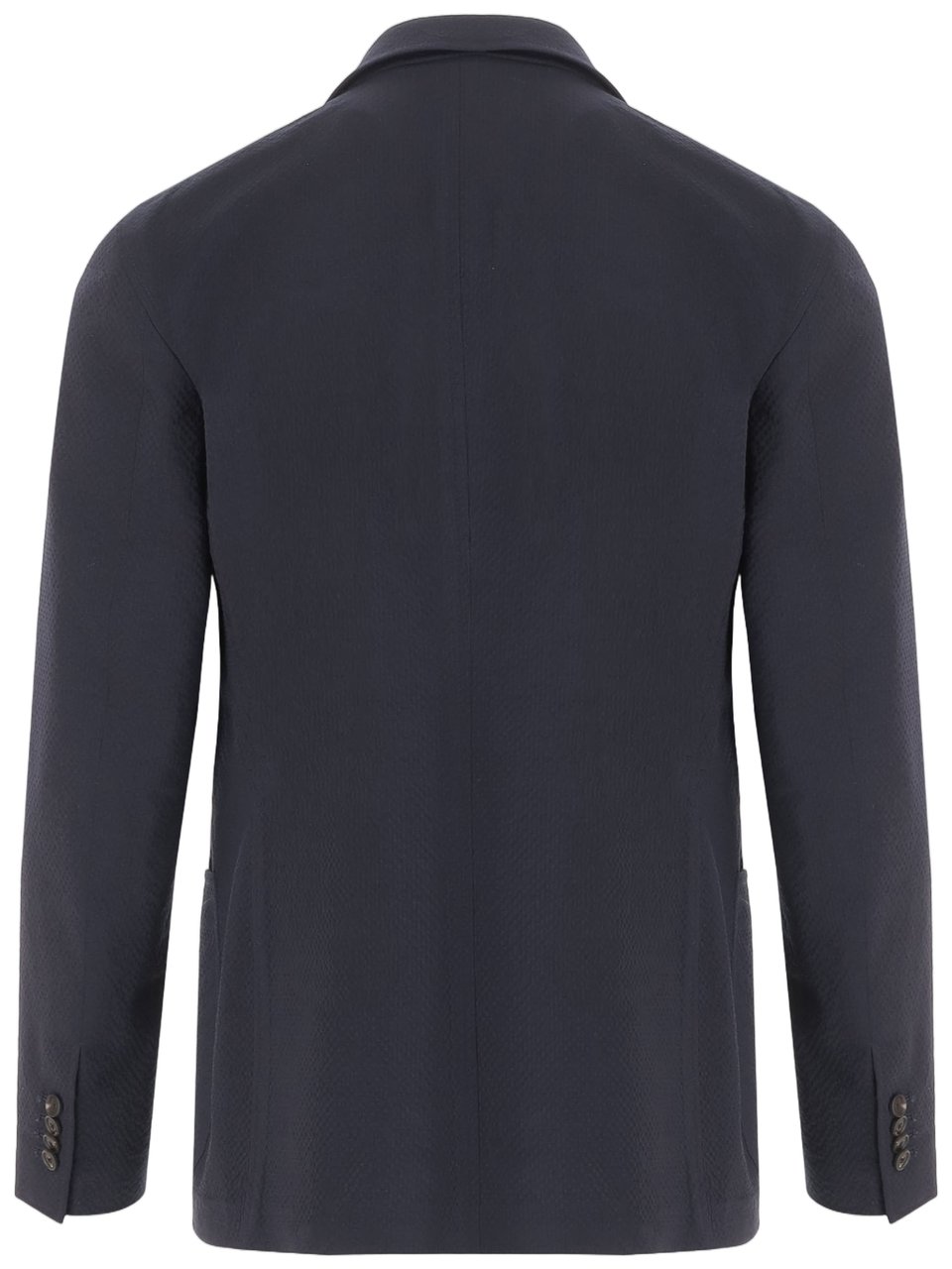 Tagliatore Single-Breasted Stretch Wool Jacket Zwart