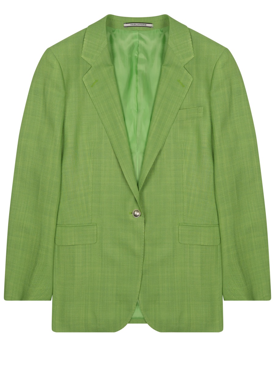 Tagliatore Neutrals Adrianne Tailored Front Blazer Groen