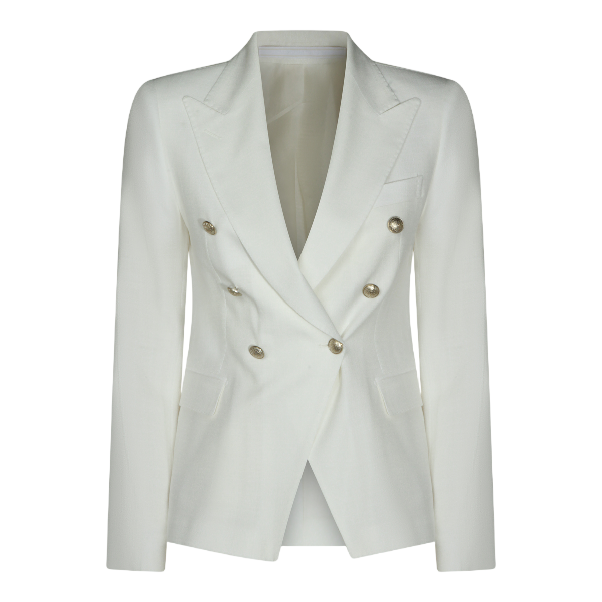 Tagliatore Tailored Double-Breasted Jacket with Structured Shoulders Wit