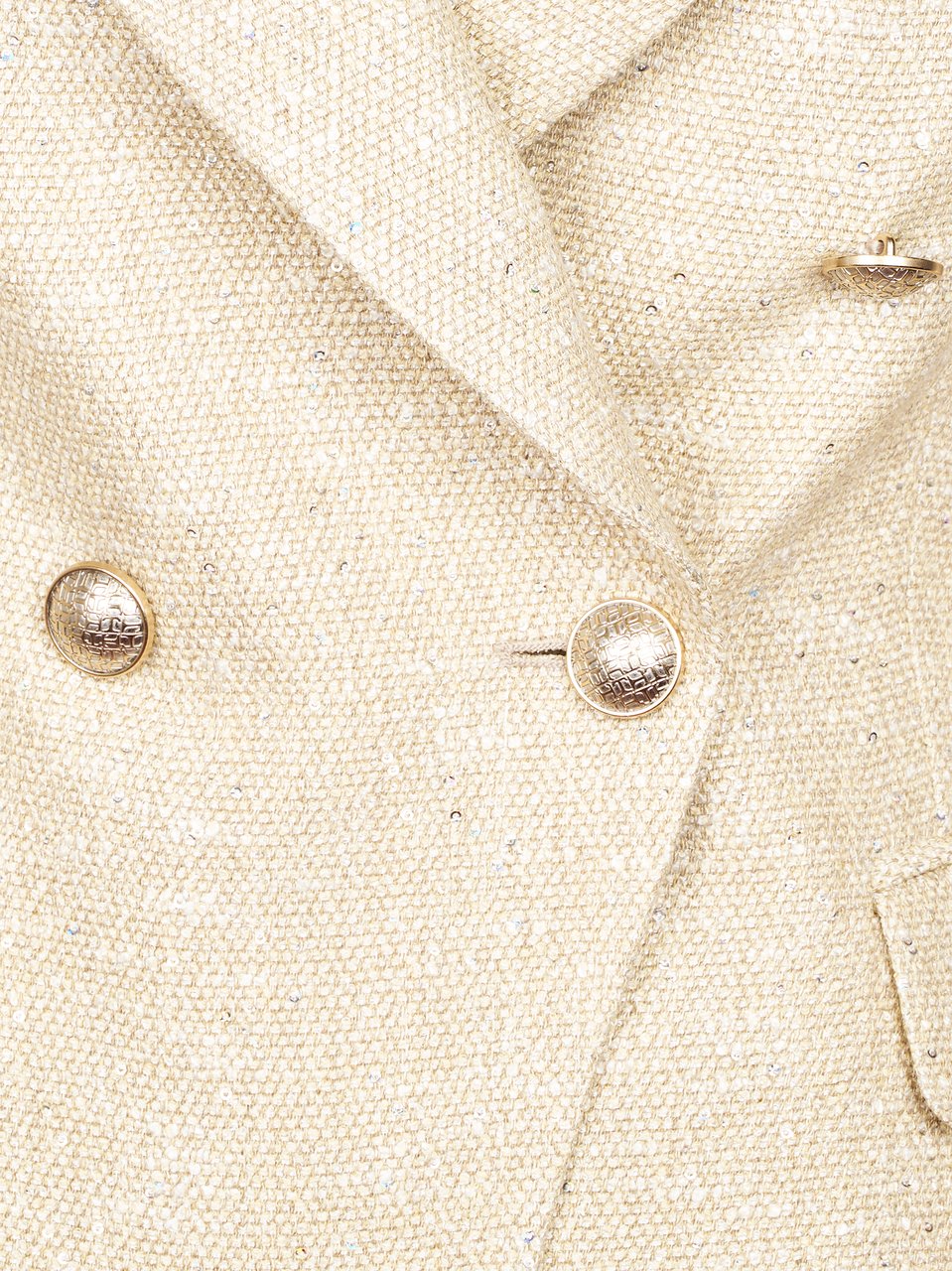 Tagliatore Double-Breasted Tailored Jacket with Textured Fabric Neutraal
