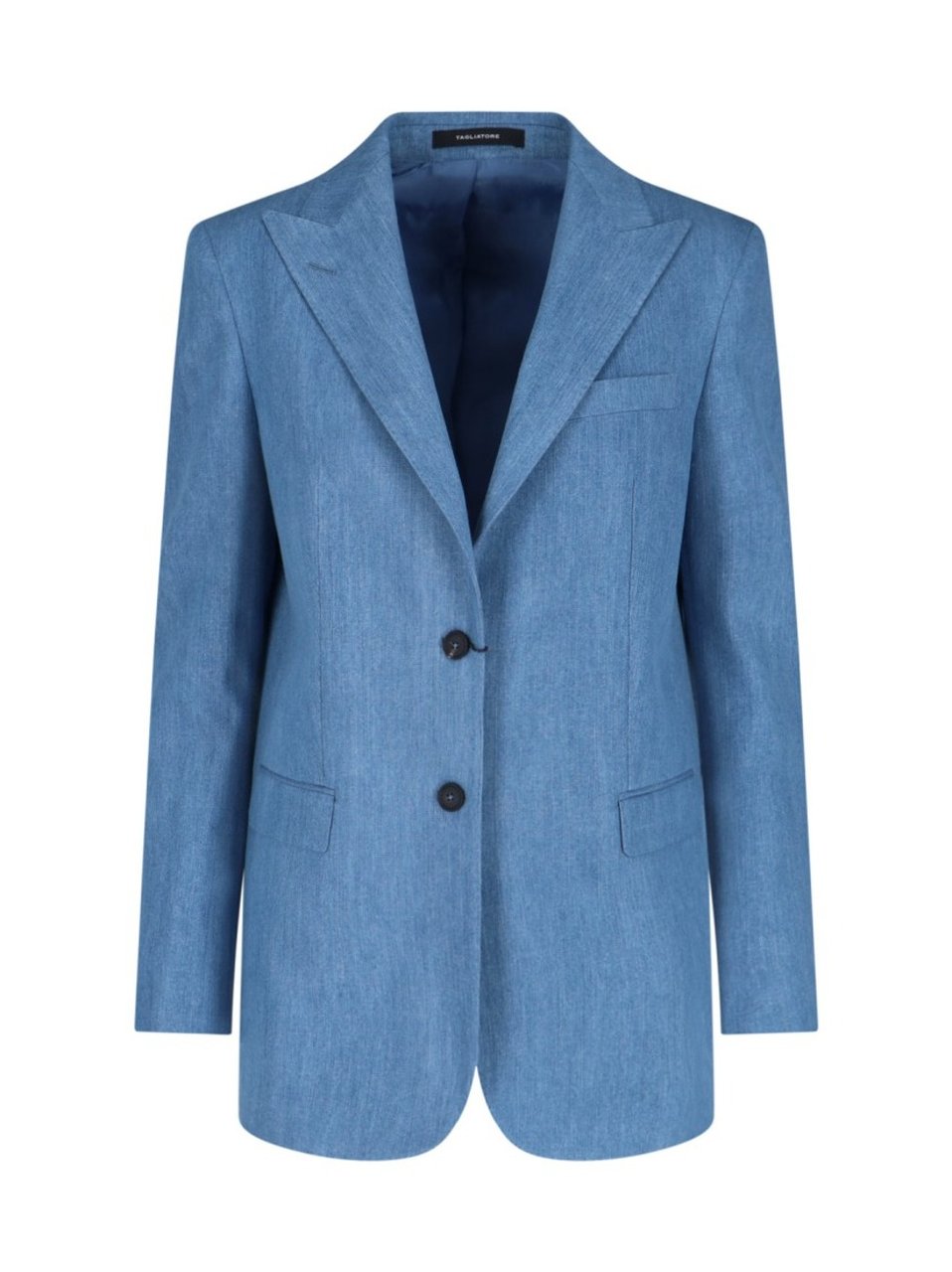 Tagliatore "Bertha" Single-Breasted Blazer – Blue Blauw