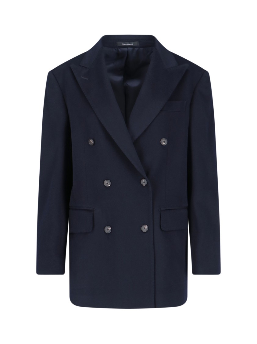 Tagliatore "J Caris" Cashmere Blazer – Navy Blue Neutraal