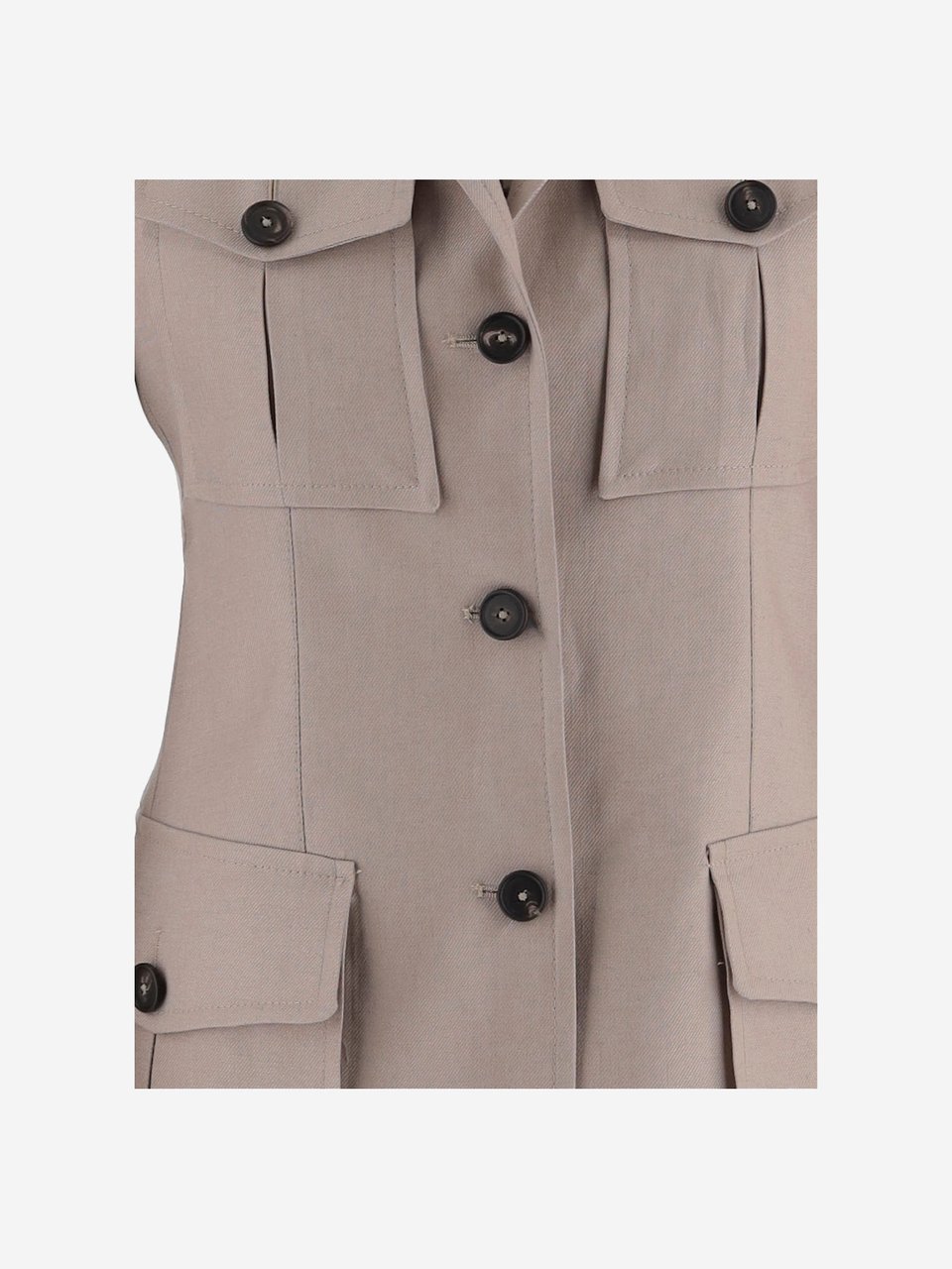 Tagliatore Single-Breasted Linen Jacket Grijs