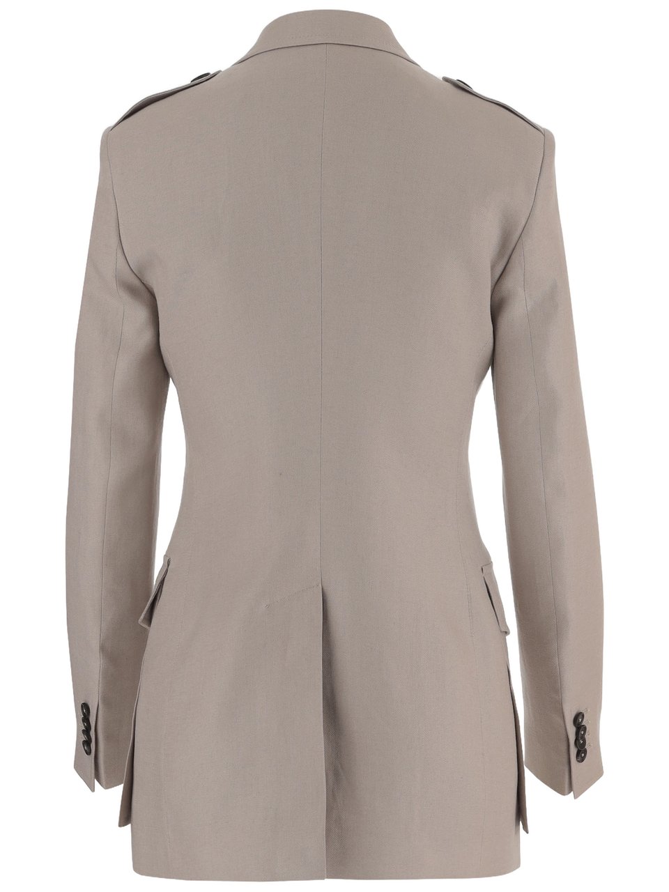 Tagliatore Single-Breasted Linen Jacket Grijs