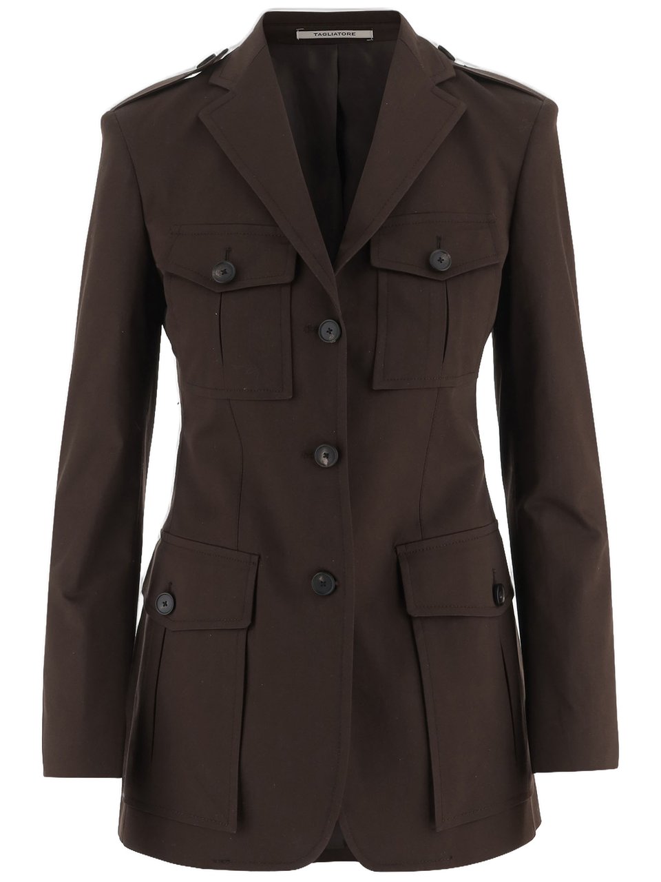 Tagliatore Stretch Cotton Jacket Zwart
