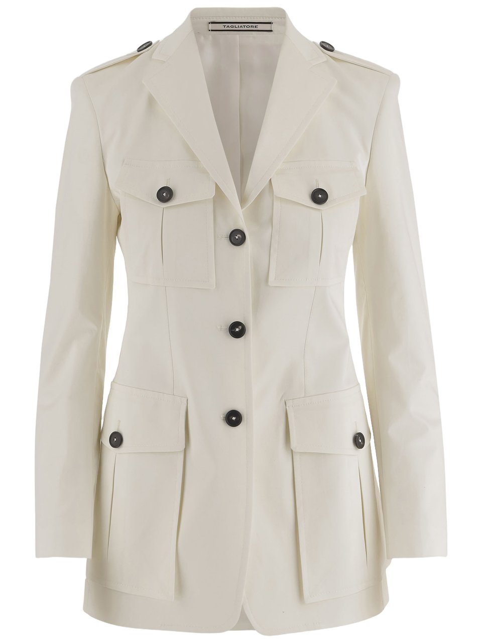 Tagliatore Stretch Cotton Jacket Grijs