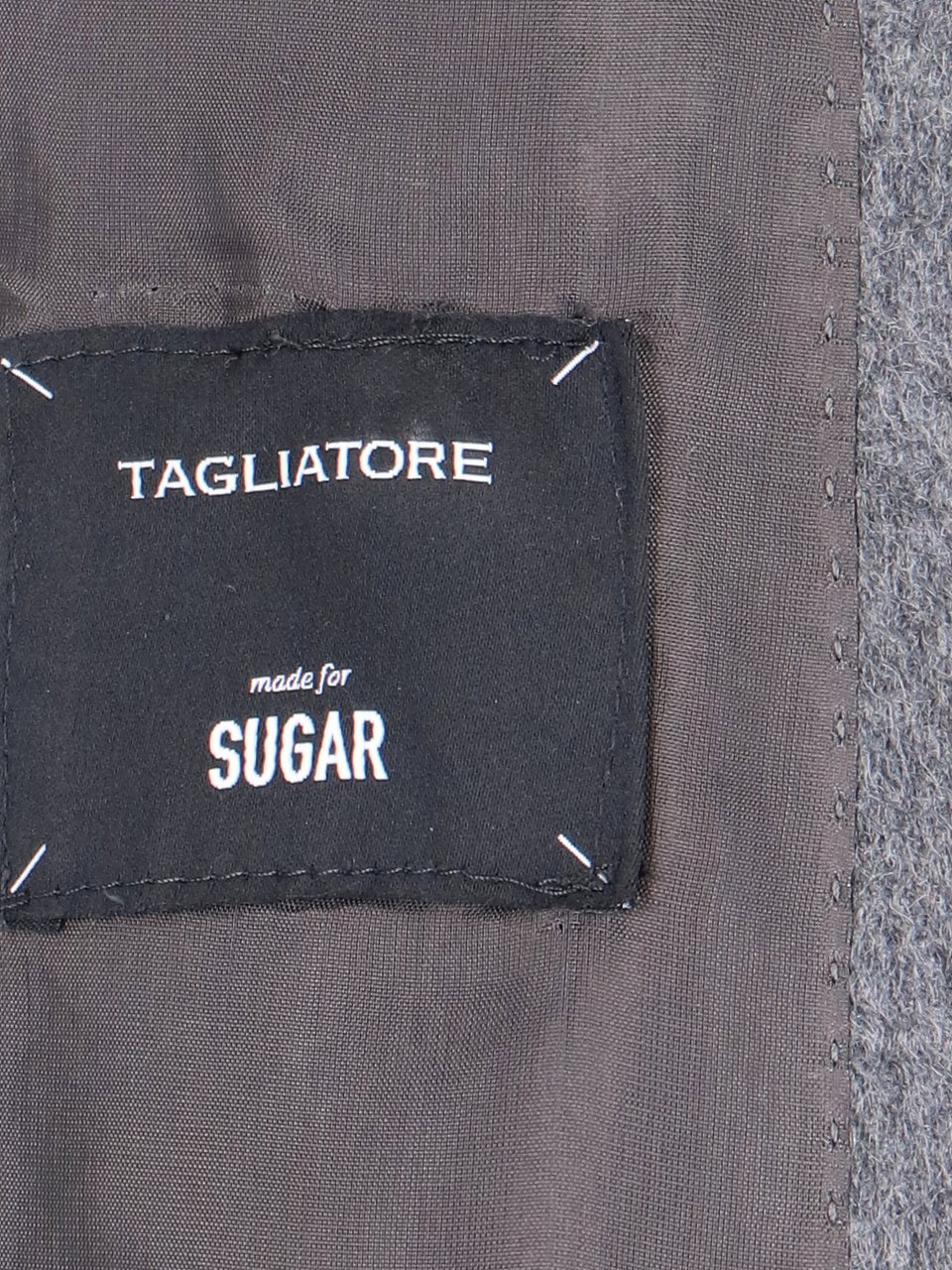 Tagliatore Grey Double-Breasted Cashmere Blazer Grijs