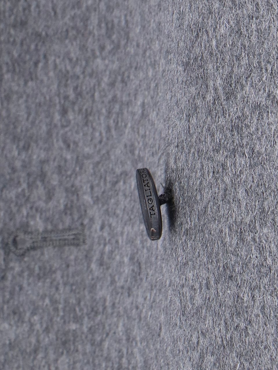 Tagliatore Grey Double-Breasted Cashmere Blazer Grijs