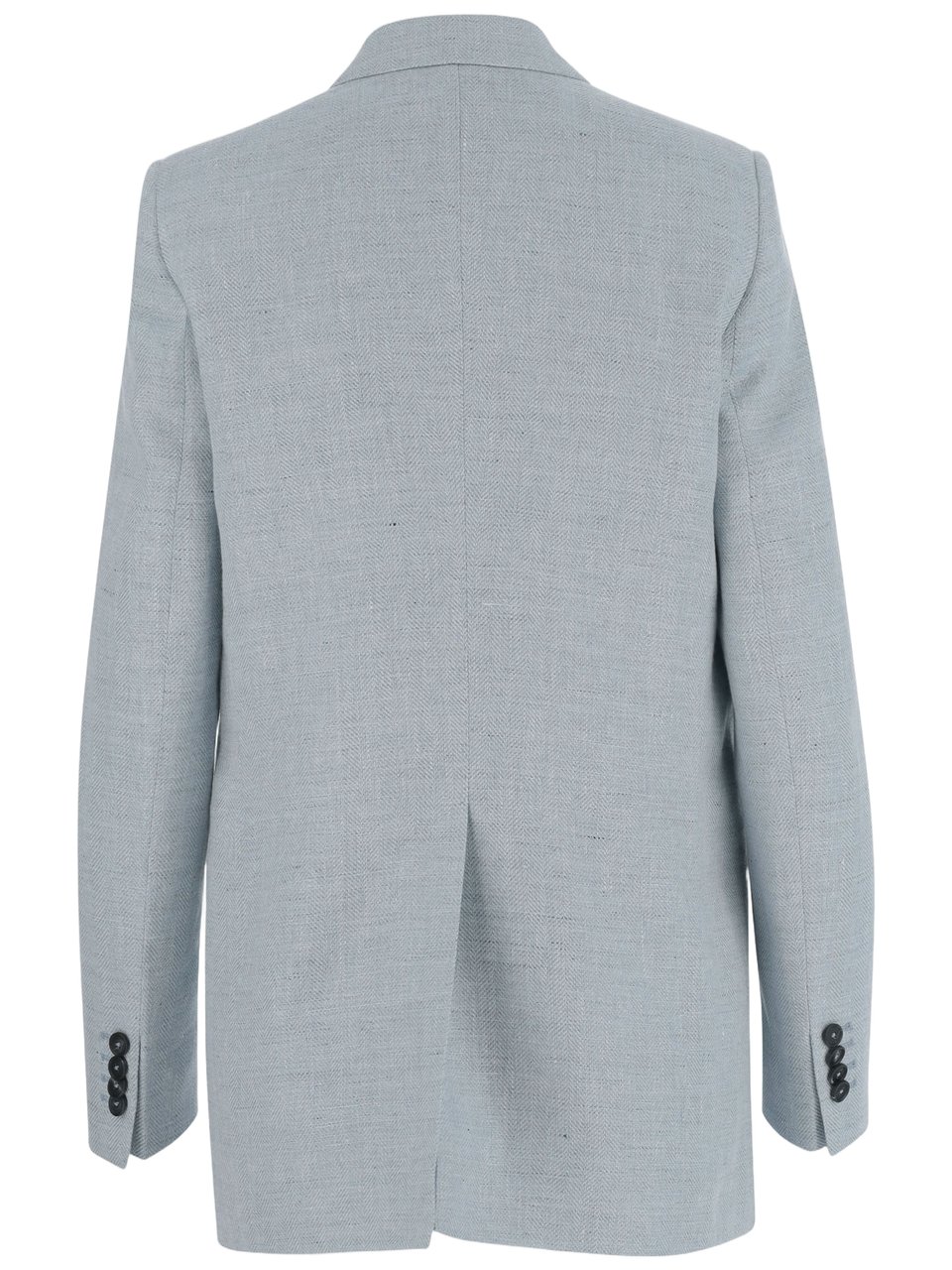 Tagliatore Double-Breasted Jacket In Linen Blend Blauw