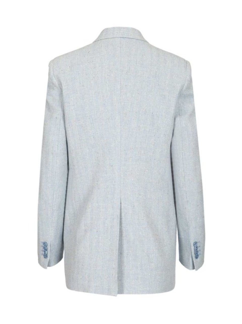 Tagliatore Light Blue Double Breasted Peak Lapels Blazer Wit