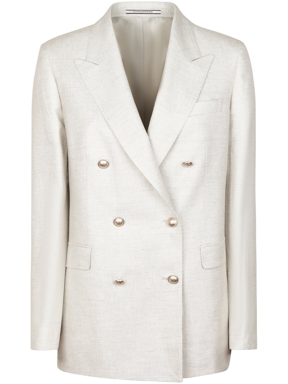 Tagliatore Double-Breasted Oversized Jacket with Structured Lapels Wit