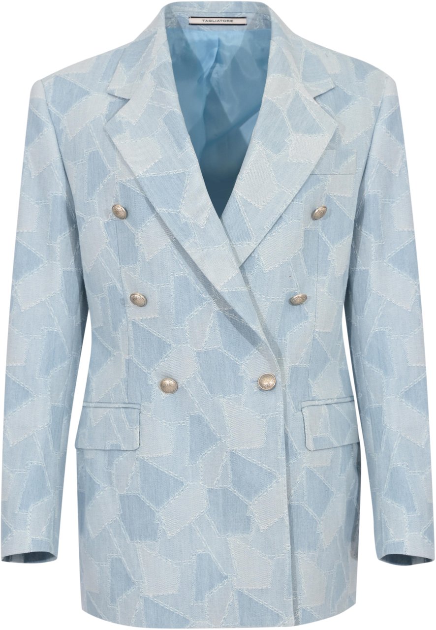 Tagliatore Jackets Clear Blue Blauw