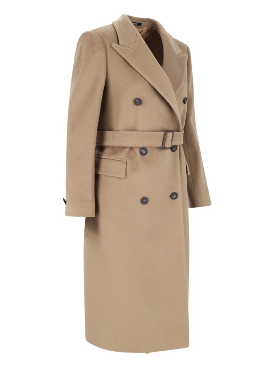 Tagliatore "Jole" Double-Breasted Coat Neutraal