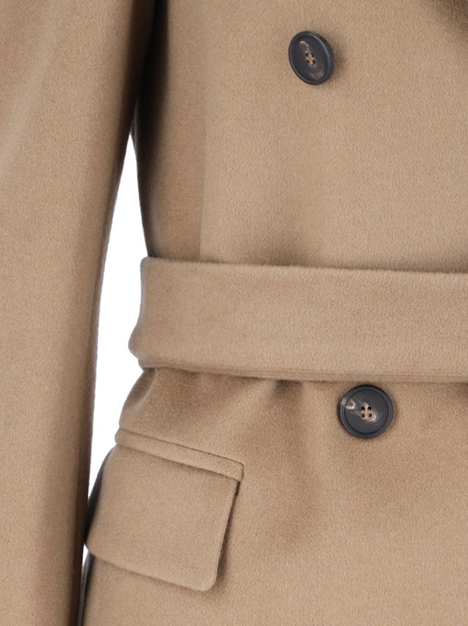 Tagliatore "Jole" Double-Breasted Coat Neutraal