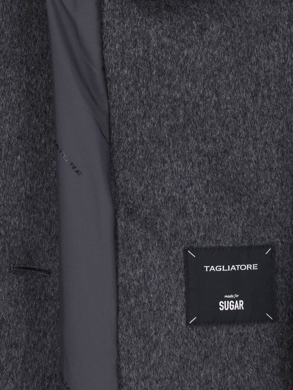 Tagliatore Grey Jole Virgin Wool Coat Grijs