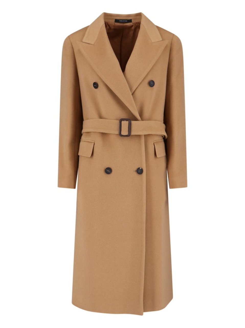 Tagliatore Jole Coat Midi Cashmere – Brown Bruin