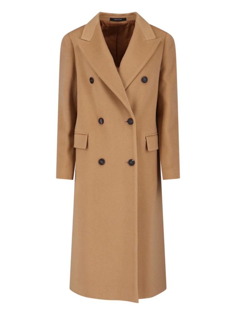 Tagliatore Jole Coat Midi Cashmere – Brown Bruin