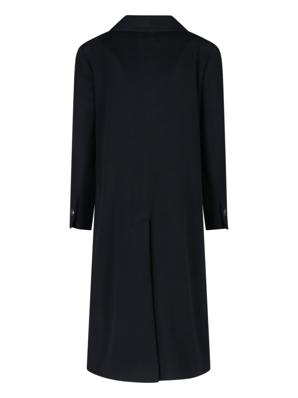Tagliatore Black Jole Double-Breasted Cashmere Coat Zwart
