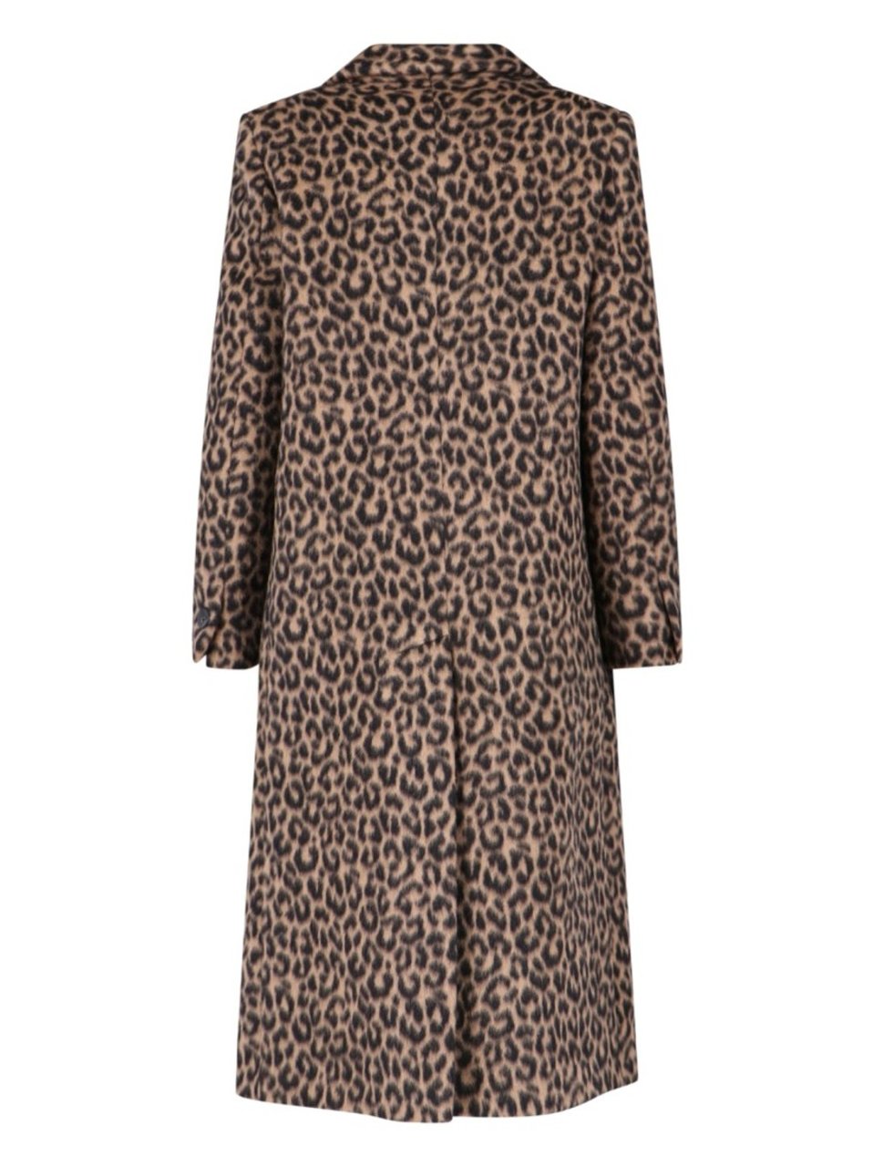 Tagliatore Jole Coat Midi Double-Breasted – Brown Animalier Bruin