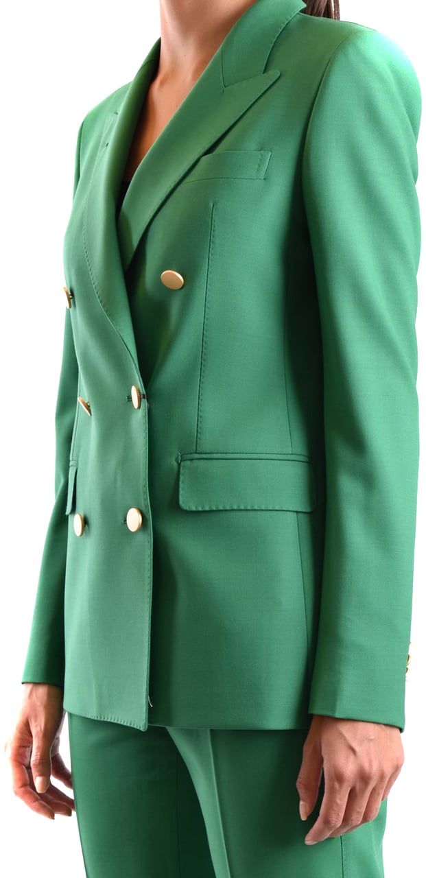 Tagliatore Dresses Green Groen