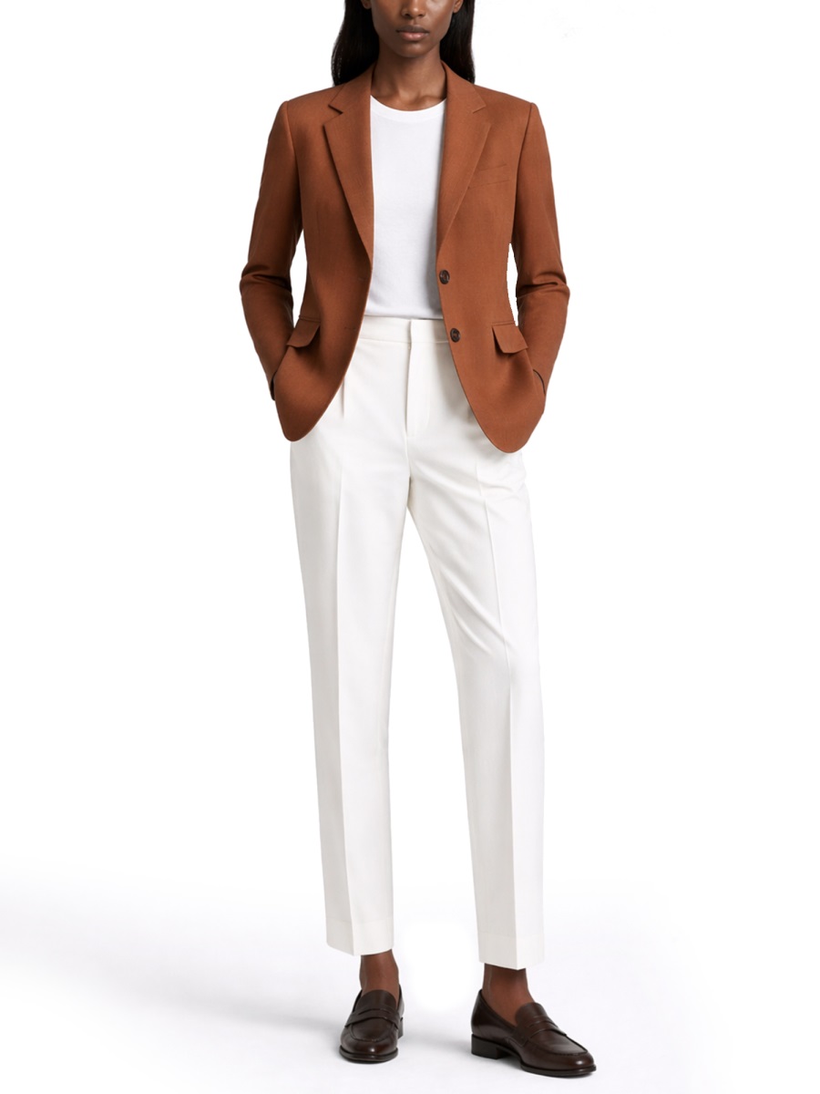 Tagliatore Parigi Viscose Blend Tailored Blazer Bruin