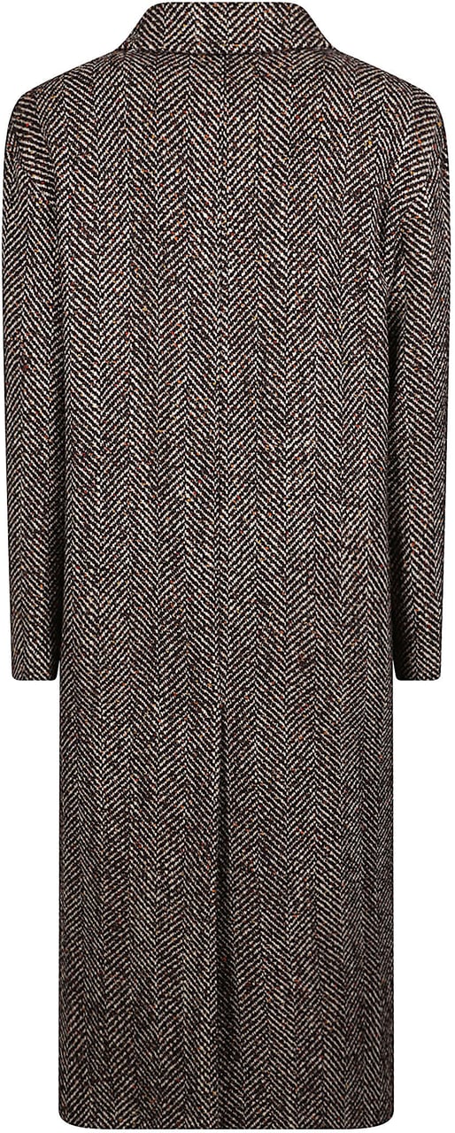 Tagliatore Linden Long Coat Brown Bruin