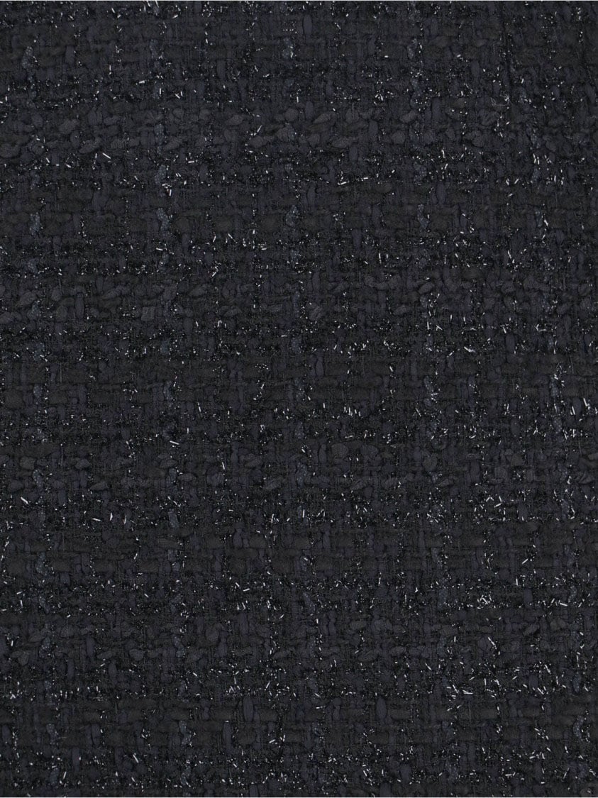 Tagliatore Classic Black Tailored Skirt With Subtle Sheen Zwart