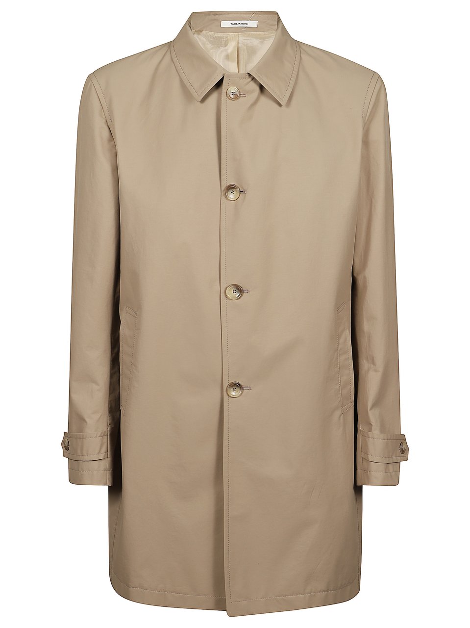 Tagliatore Trench Nolan Minimalist Trench Coat Neutraal