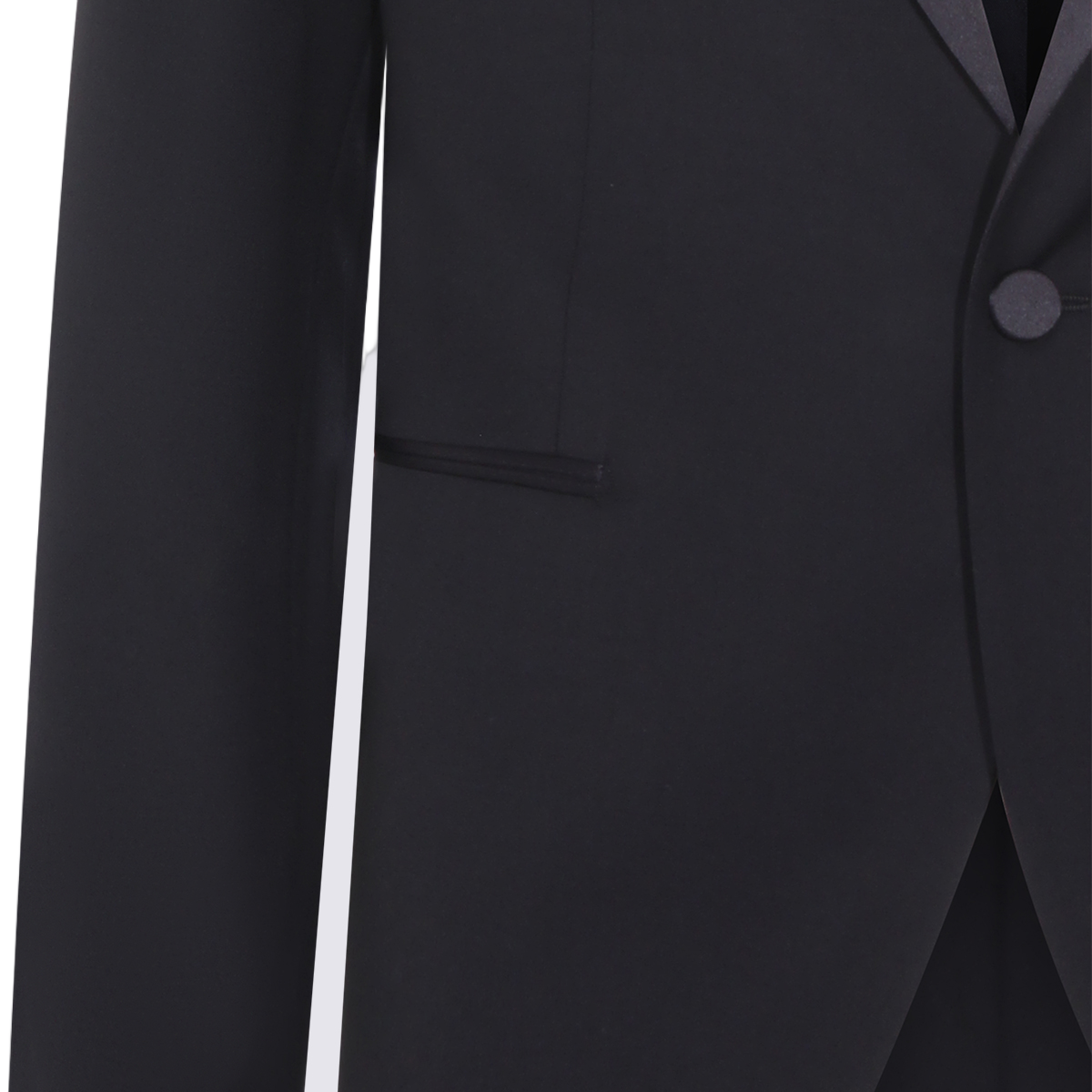 Tagliatore Tailored Black Tuxedo Jacket and Trousers Set Zwart
