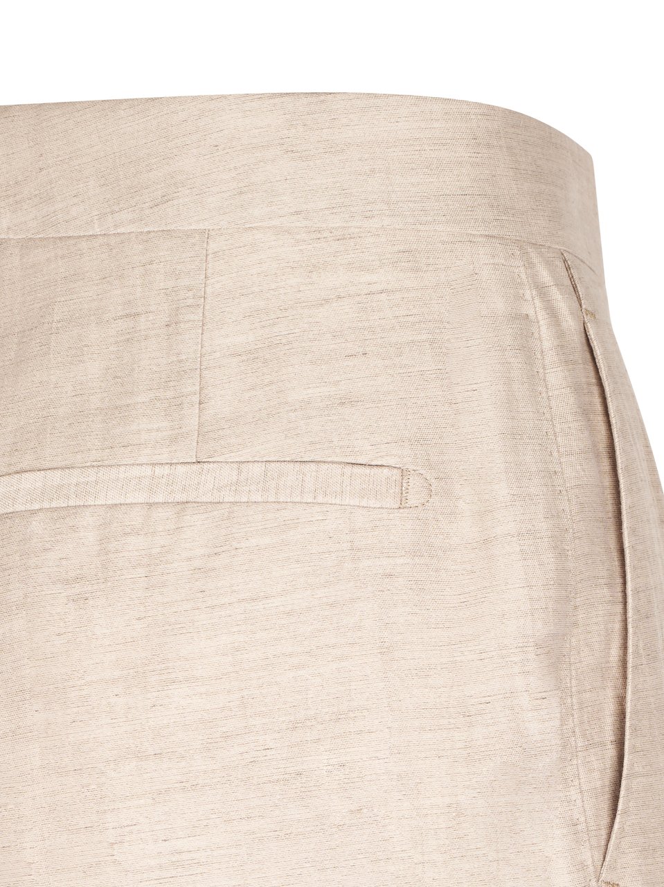 Tagliatore Straight-Leg Trousers with High Waist and Subtle Sheen Neutraal