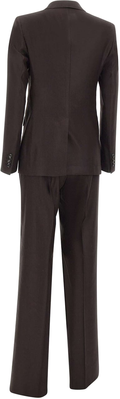 Tagliatore Dresses Brown Bruin