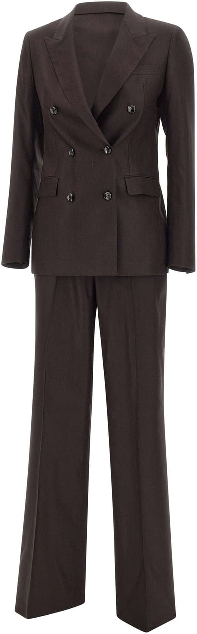 Tagliatore Dresses Brown Bruin